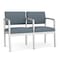 Lesro Lenox 2 Seat Tandem Seating W/ Arm, 43.5 in W 24.5 in L 32 in H LS2103 - alternate 1